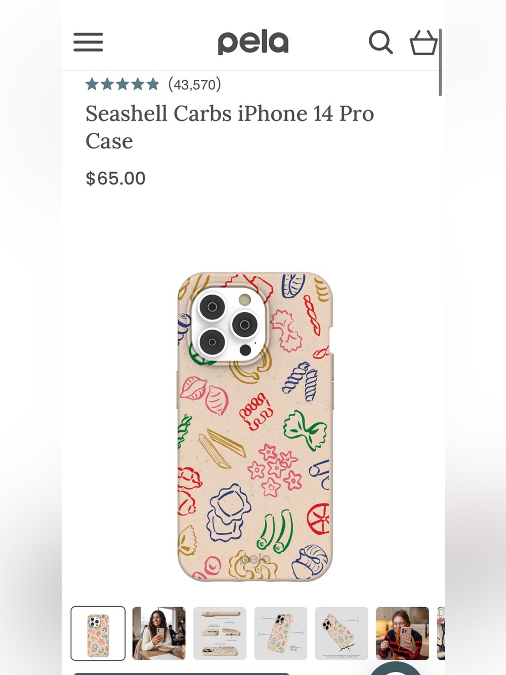 Pela Seashell Carb Case